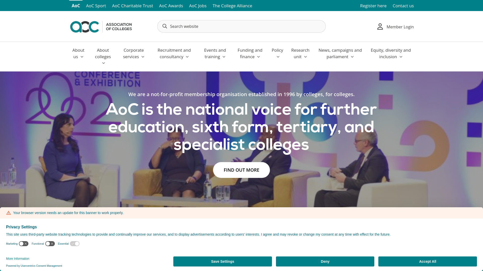 Website screenshot