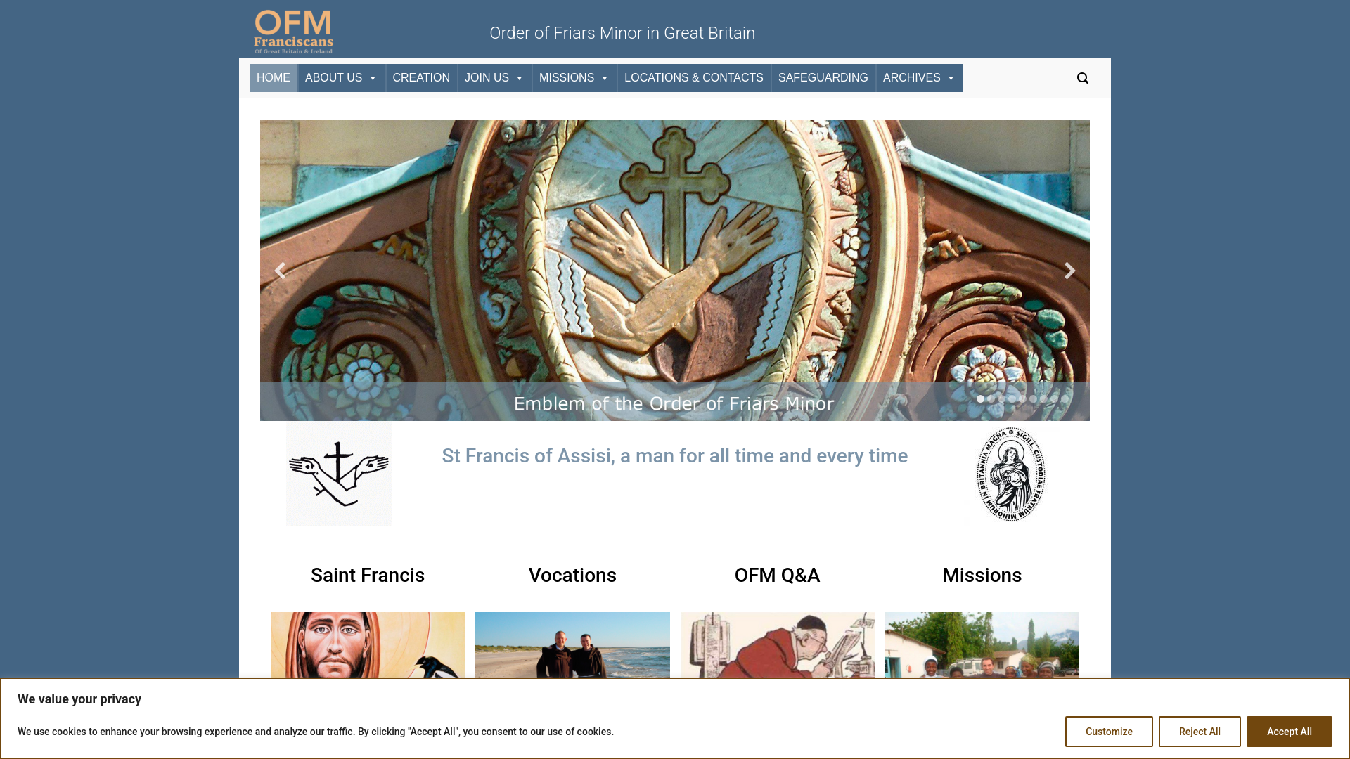 Website screenshot