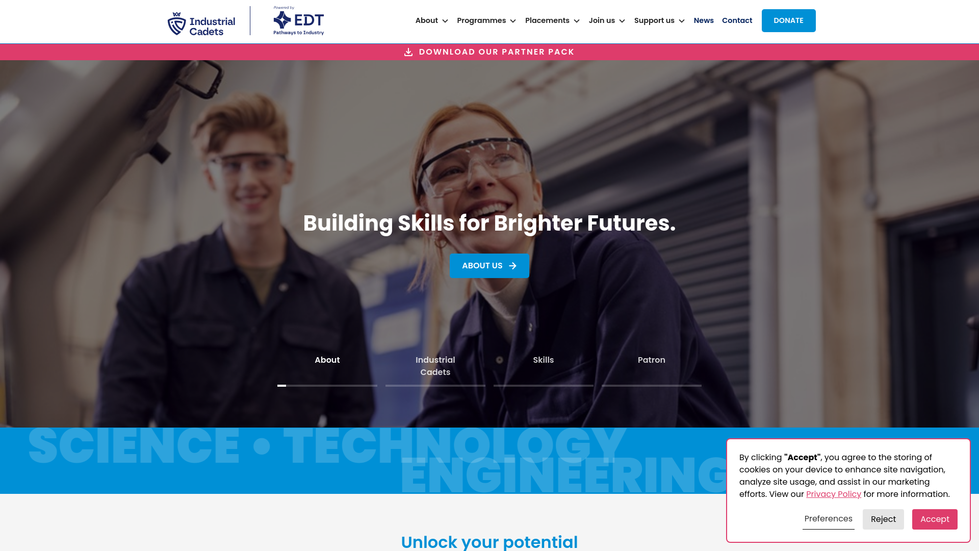 Website screenshot
