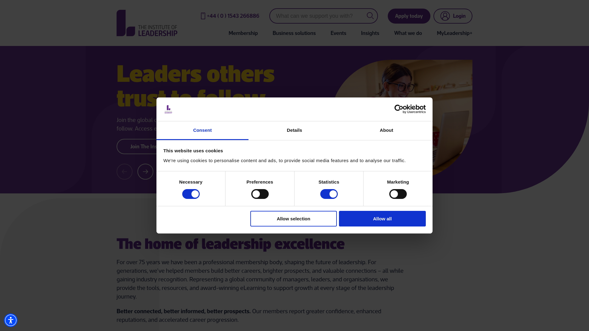 Website screenshot