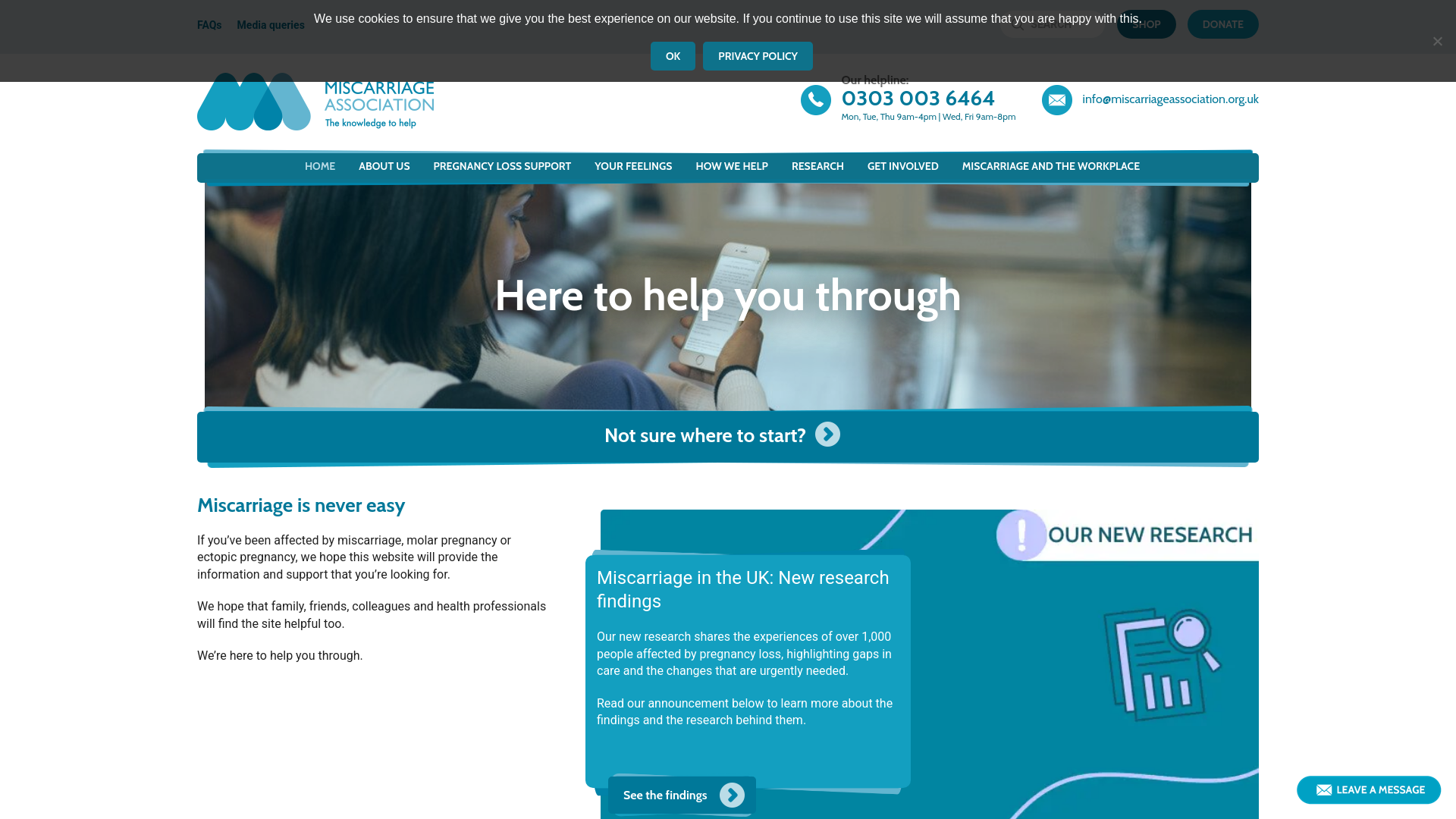 Website screenshot