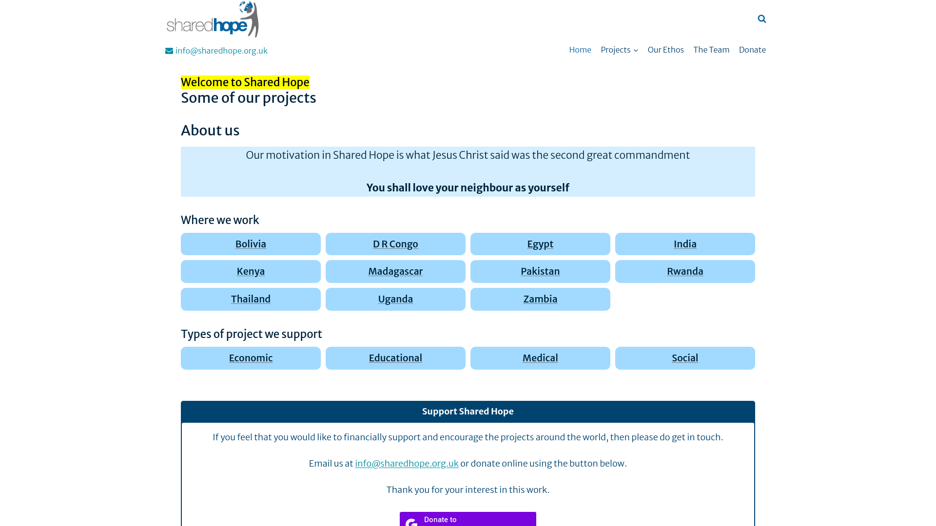 Website screenshot