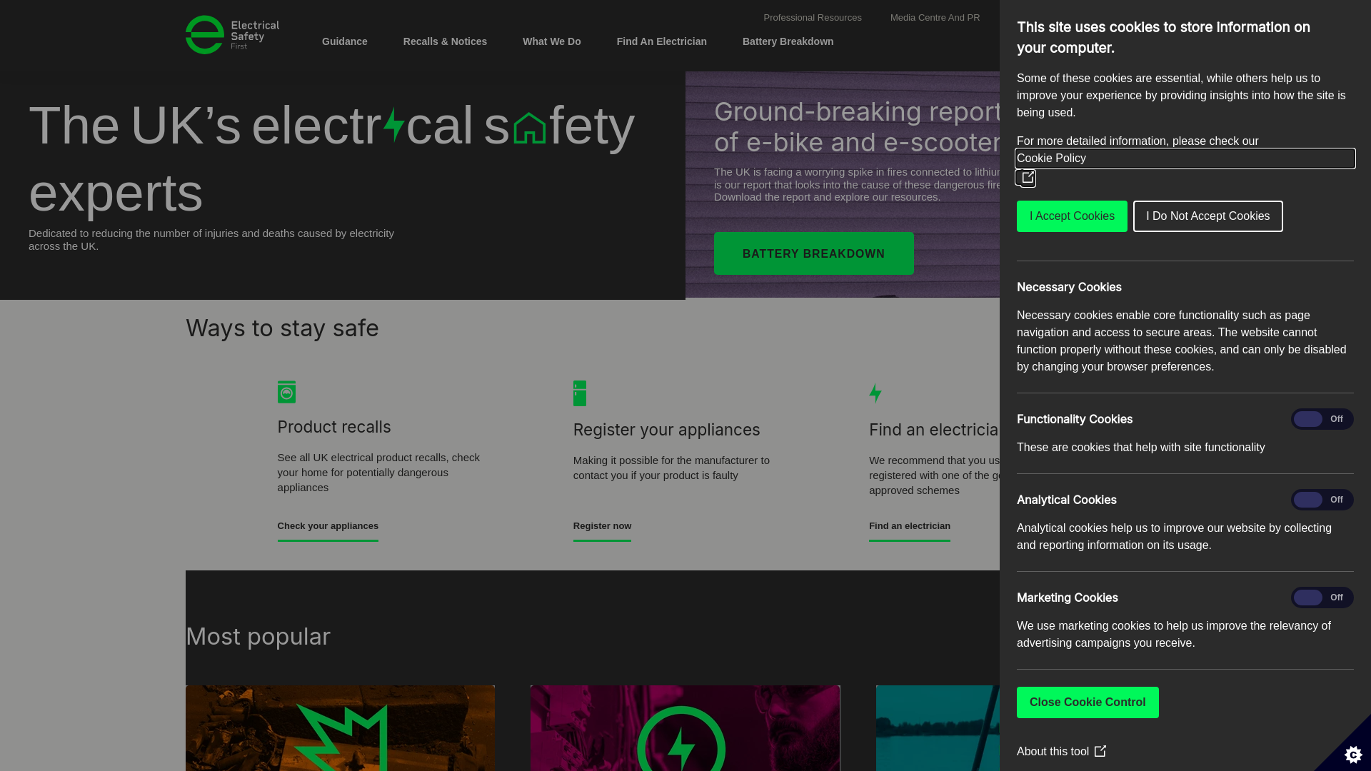 Website screenshot