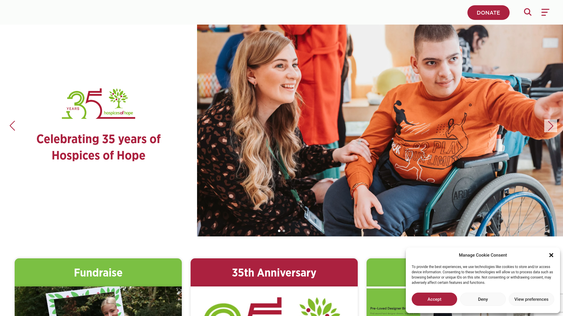 Website screenshot