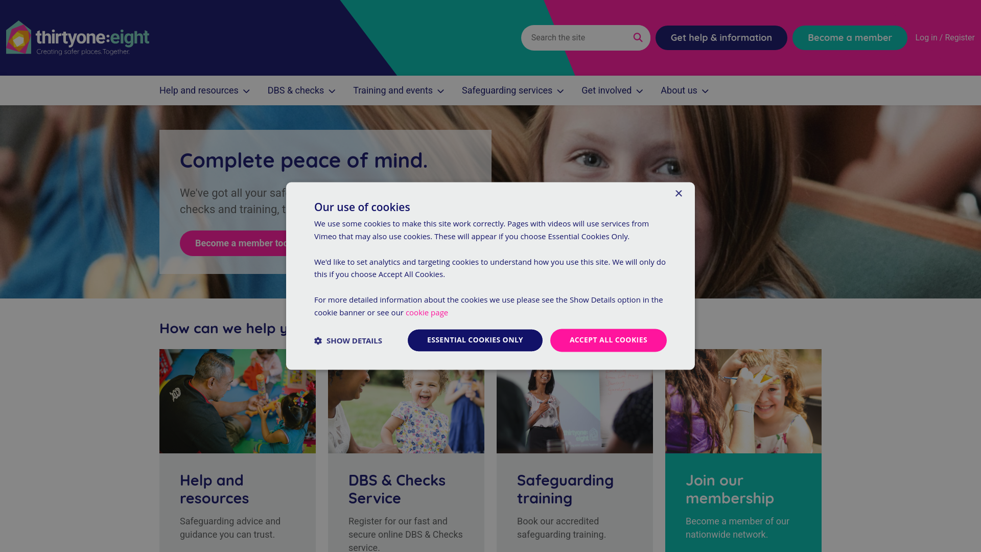 Website screenshot