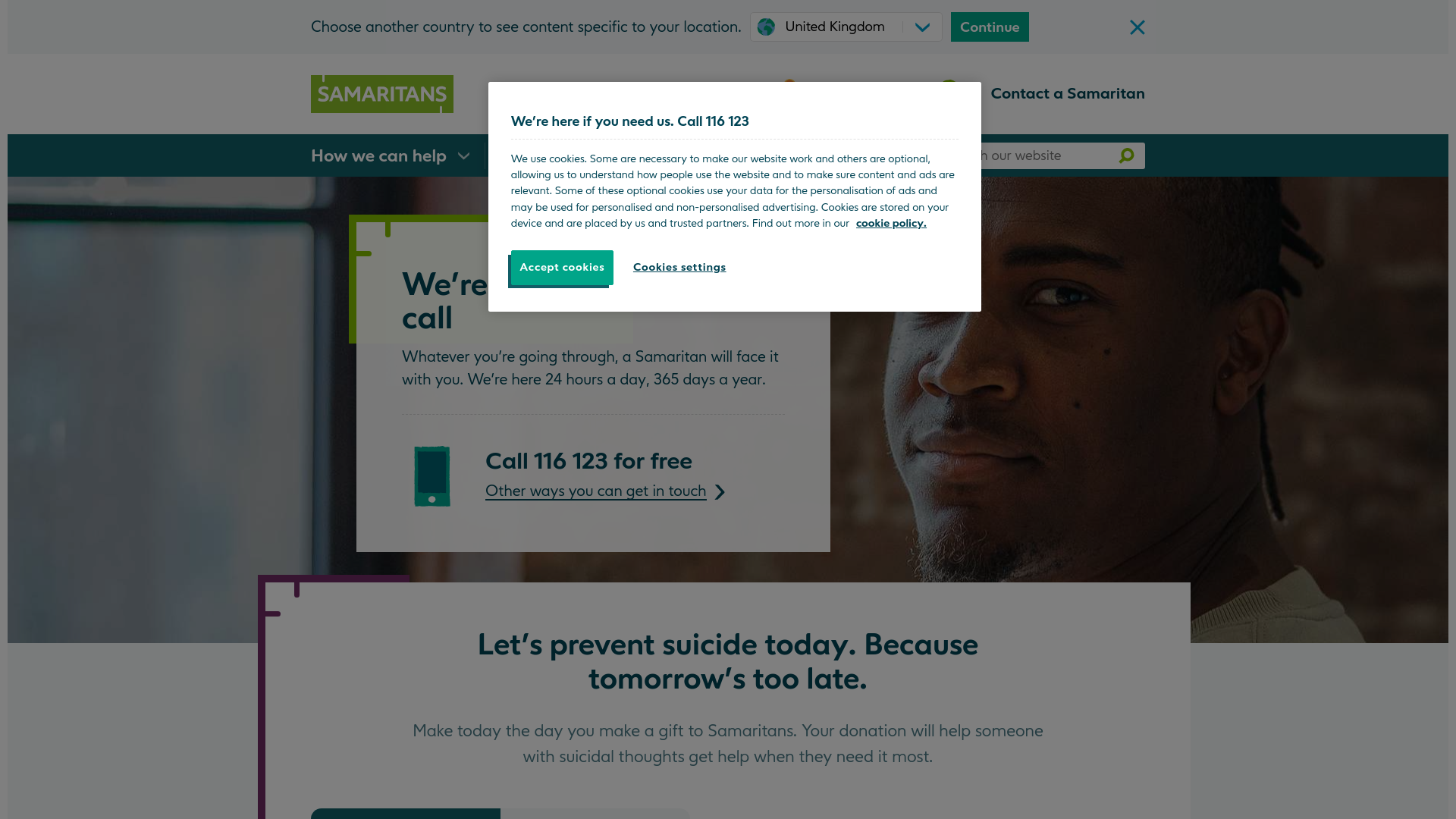 Website screenshot