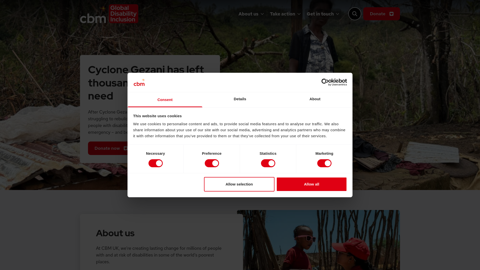 Website screenshot
