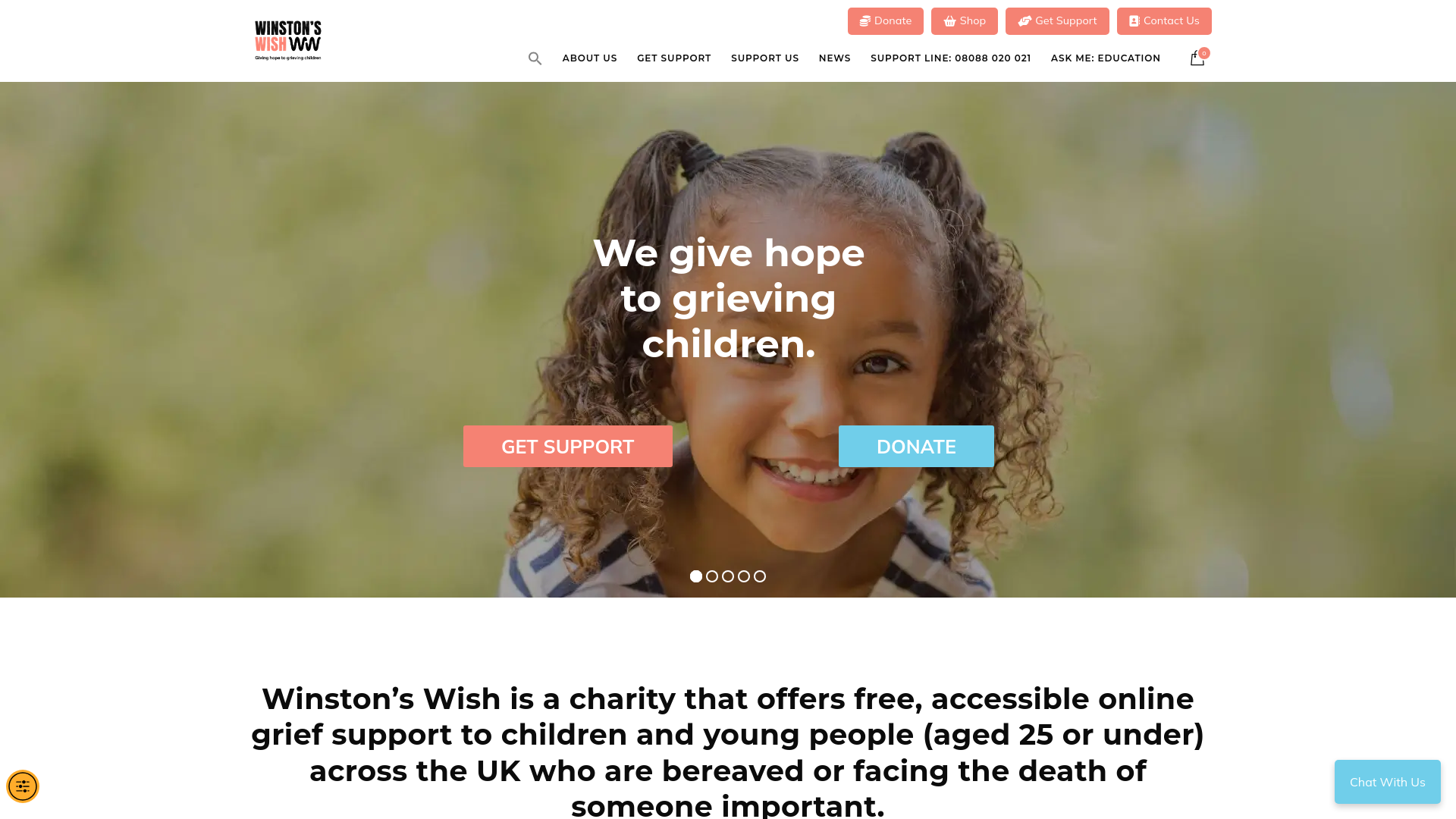 Website screenshot