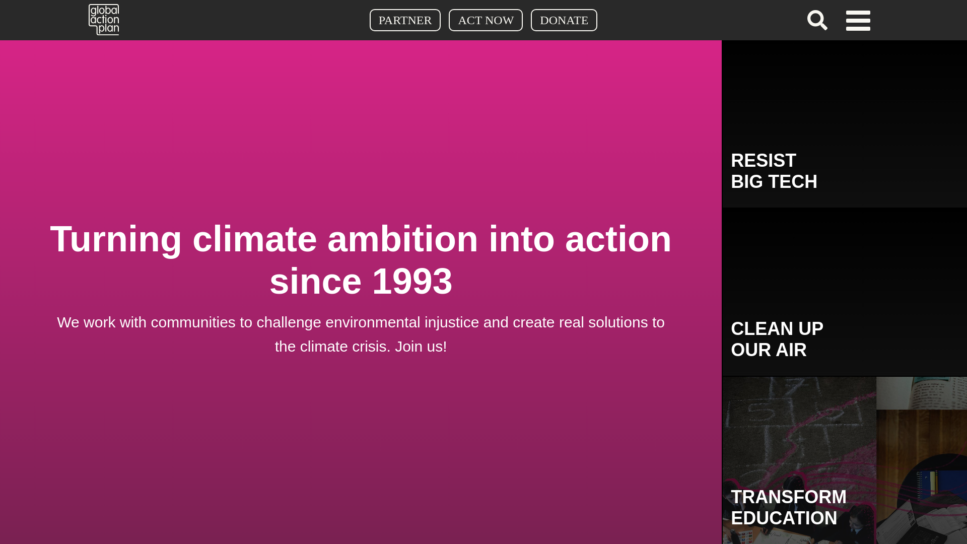 Website screenshot