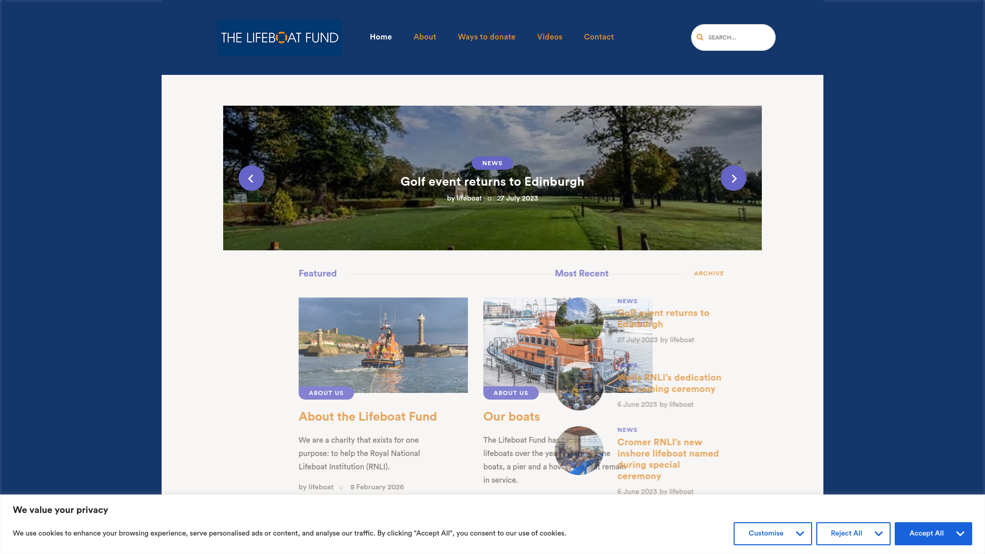 Website screenshot