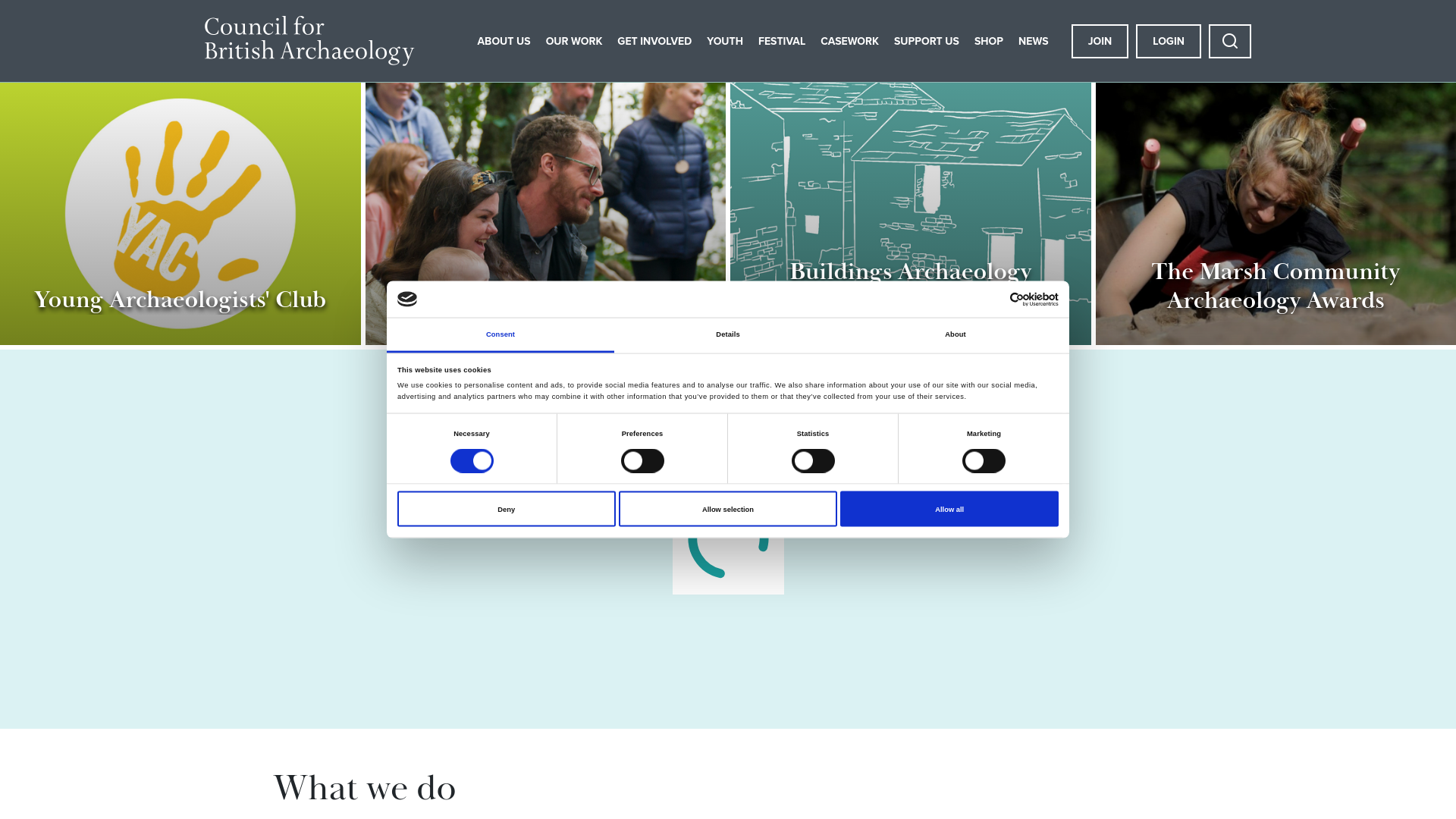 Website screenshot