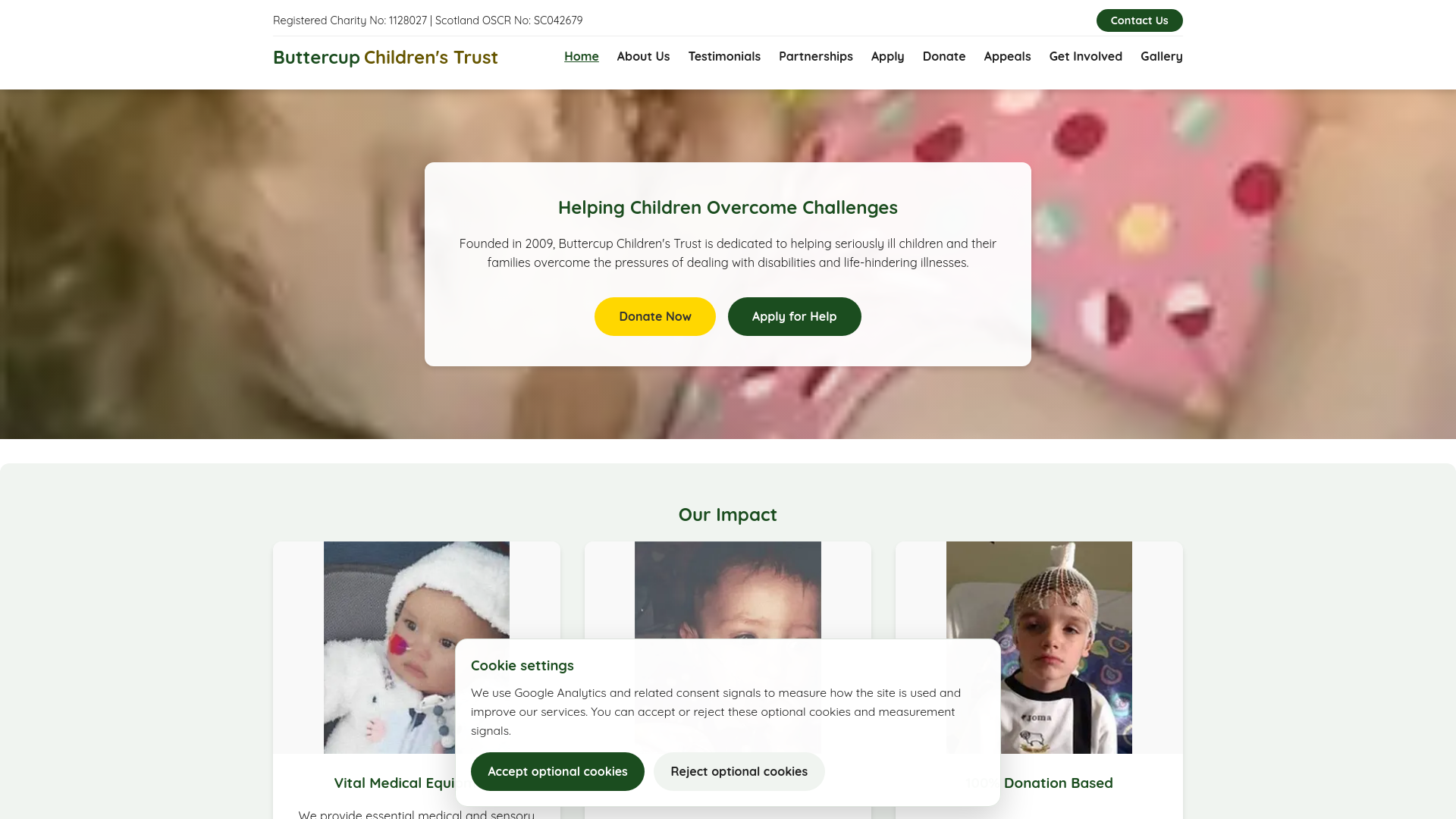 Website screenshot