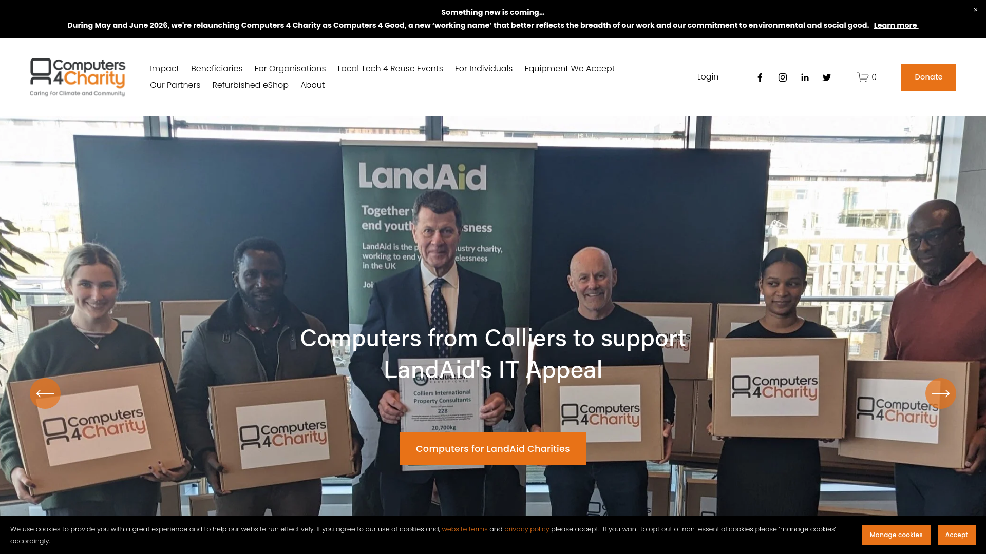 Website screenshot