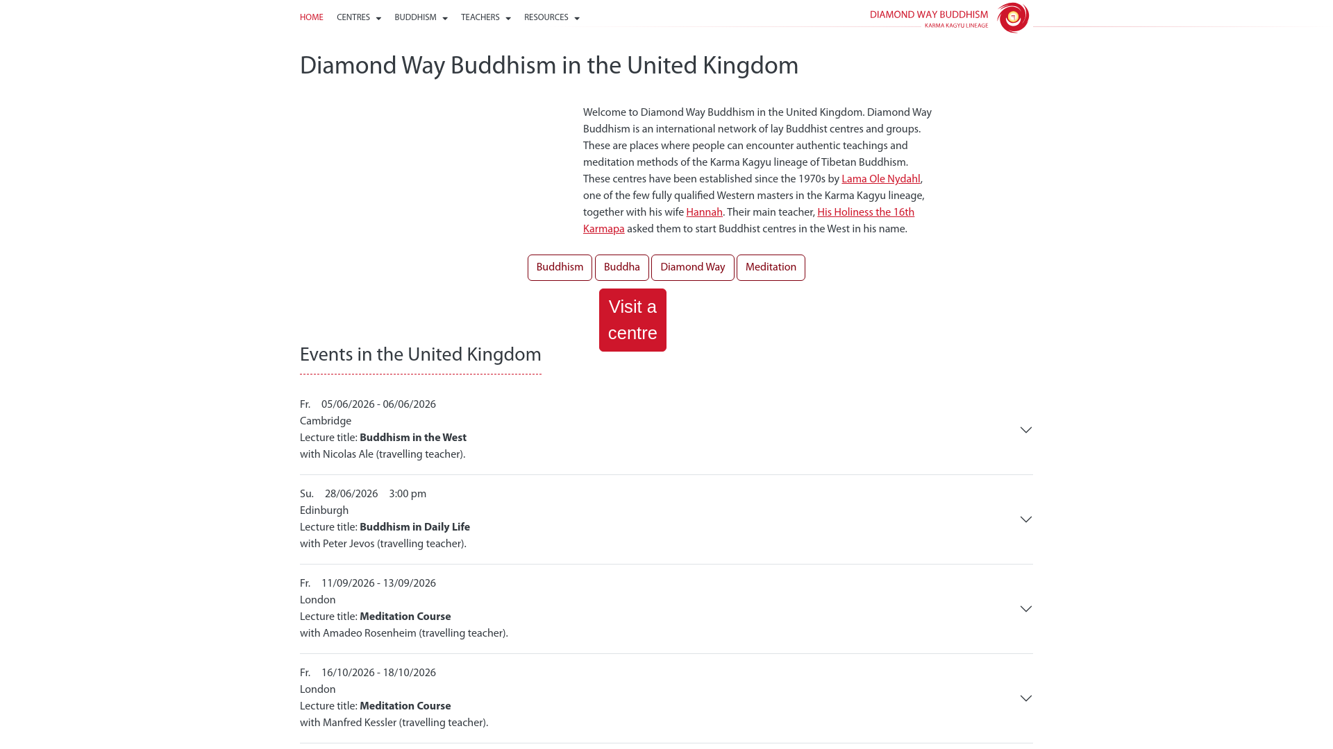 Website screenshot