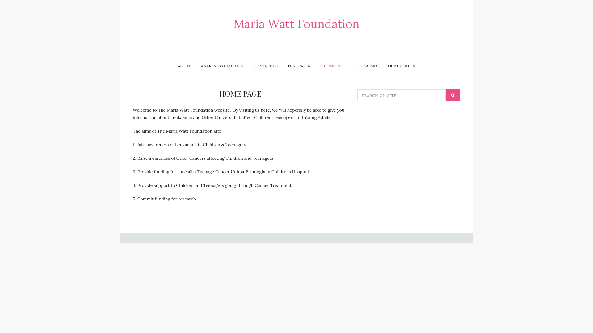 Website screenshot