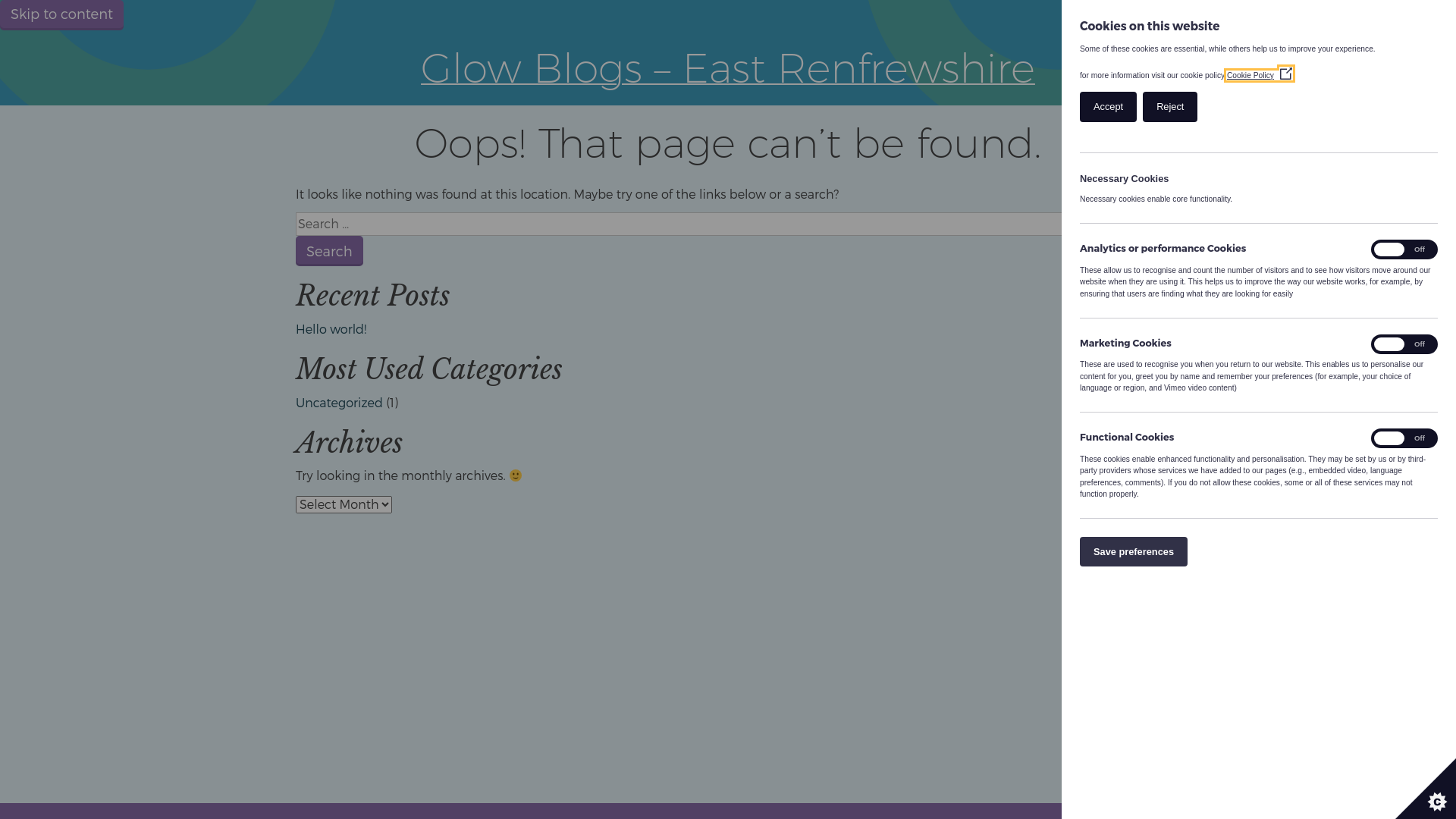 Website screenshot