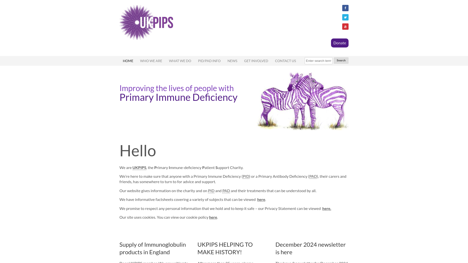 Website screenshot