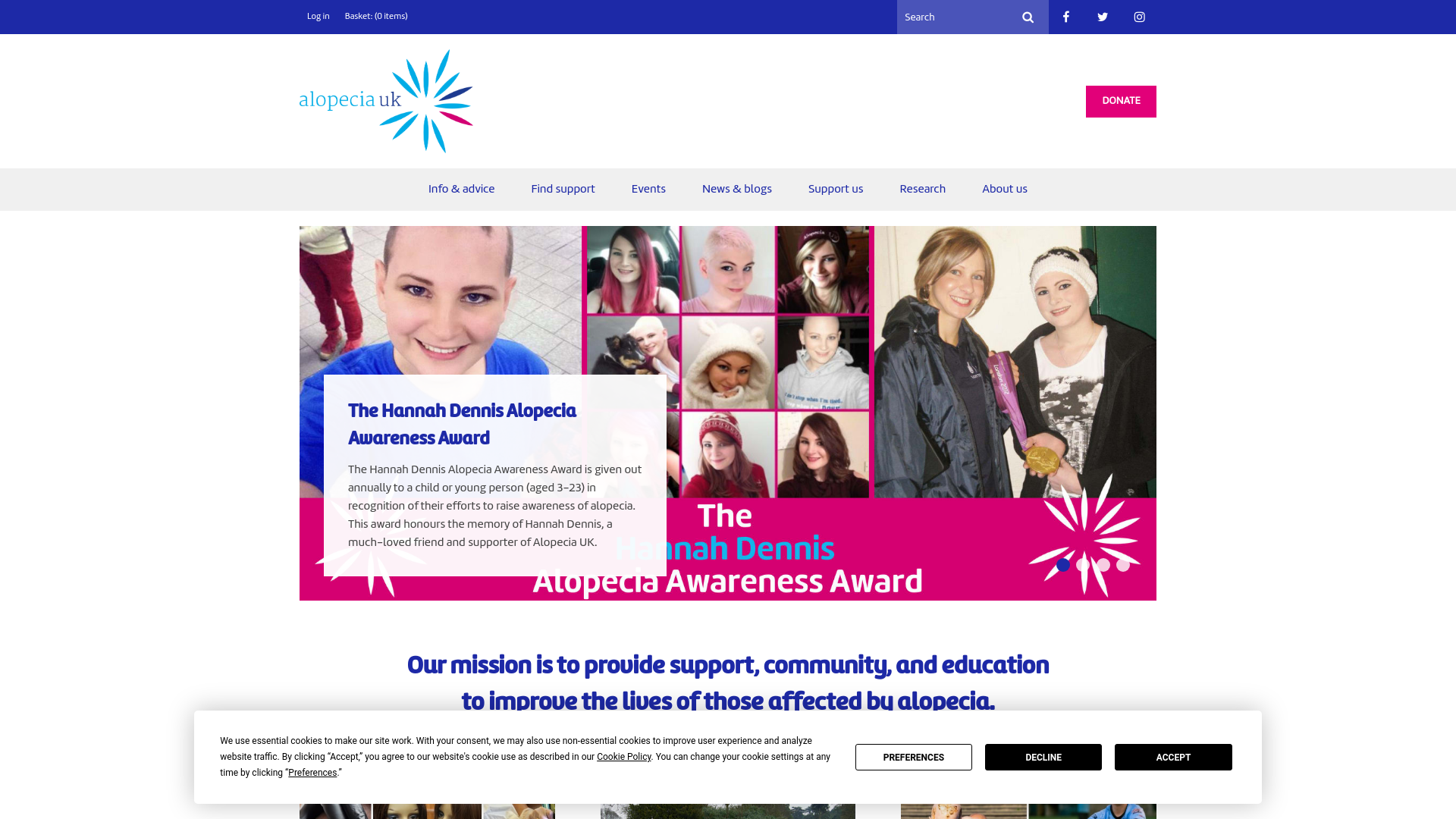 Website screenshot