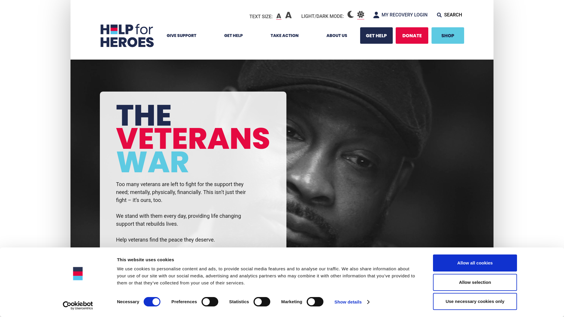 Website screenshot