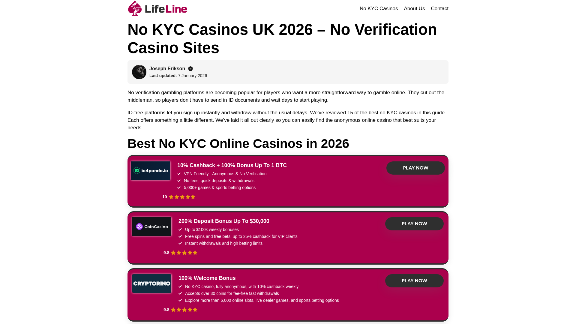 Website screenshot