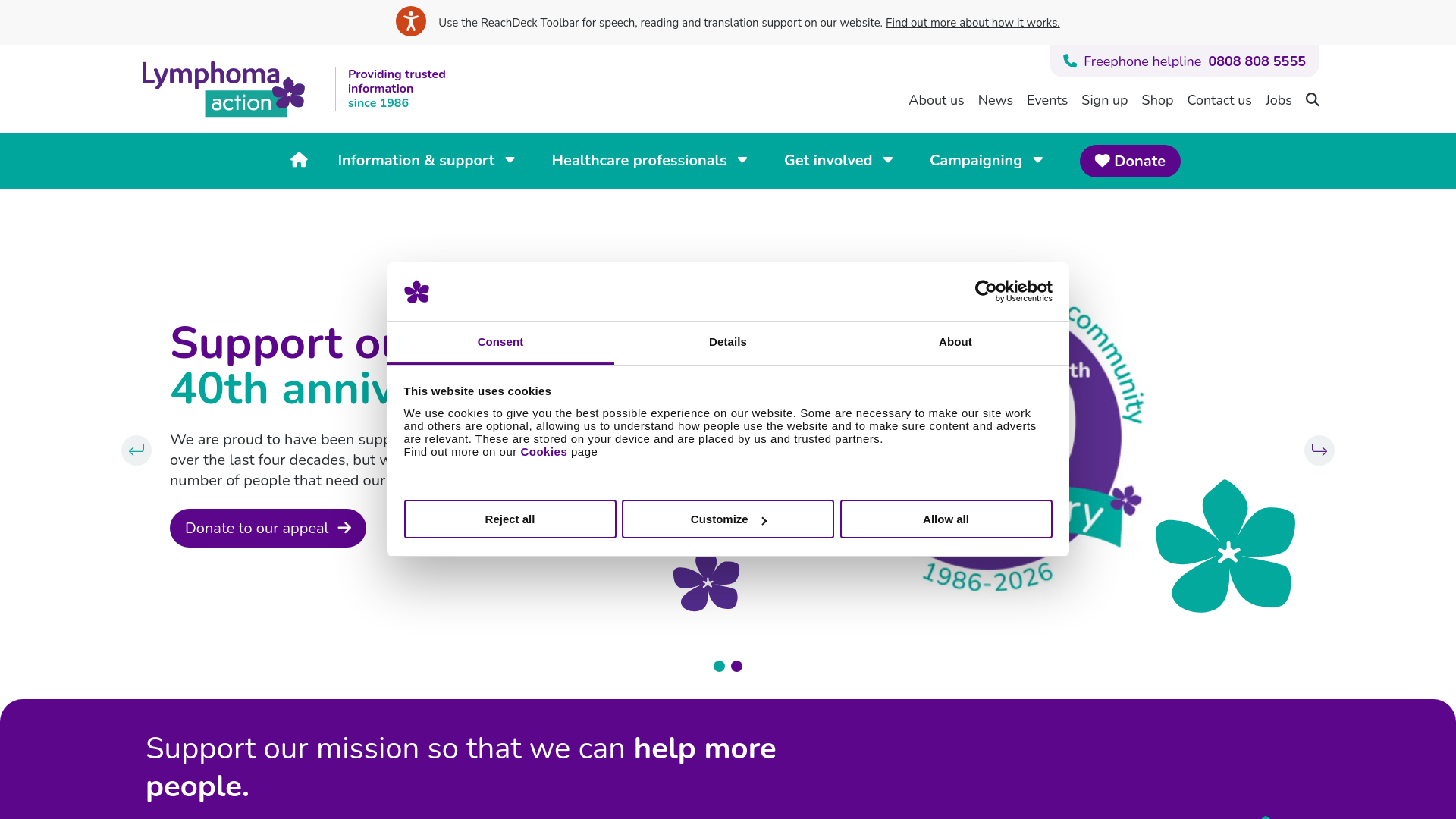 Website screenshot