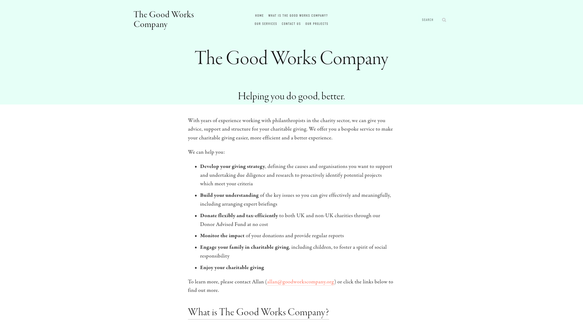Website screenshot