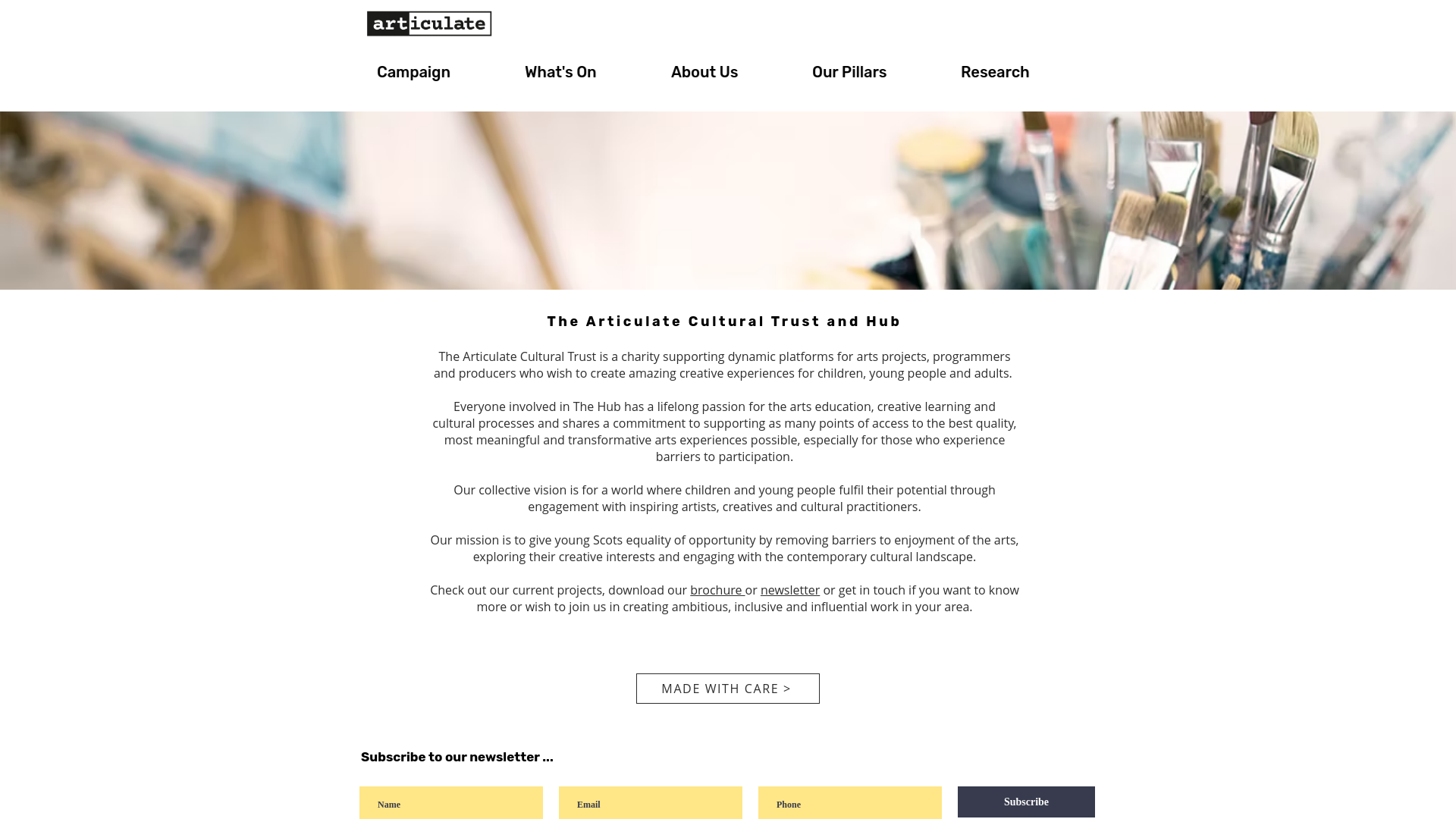 Website screenshot