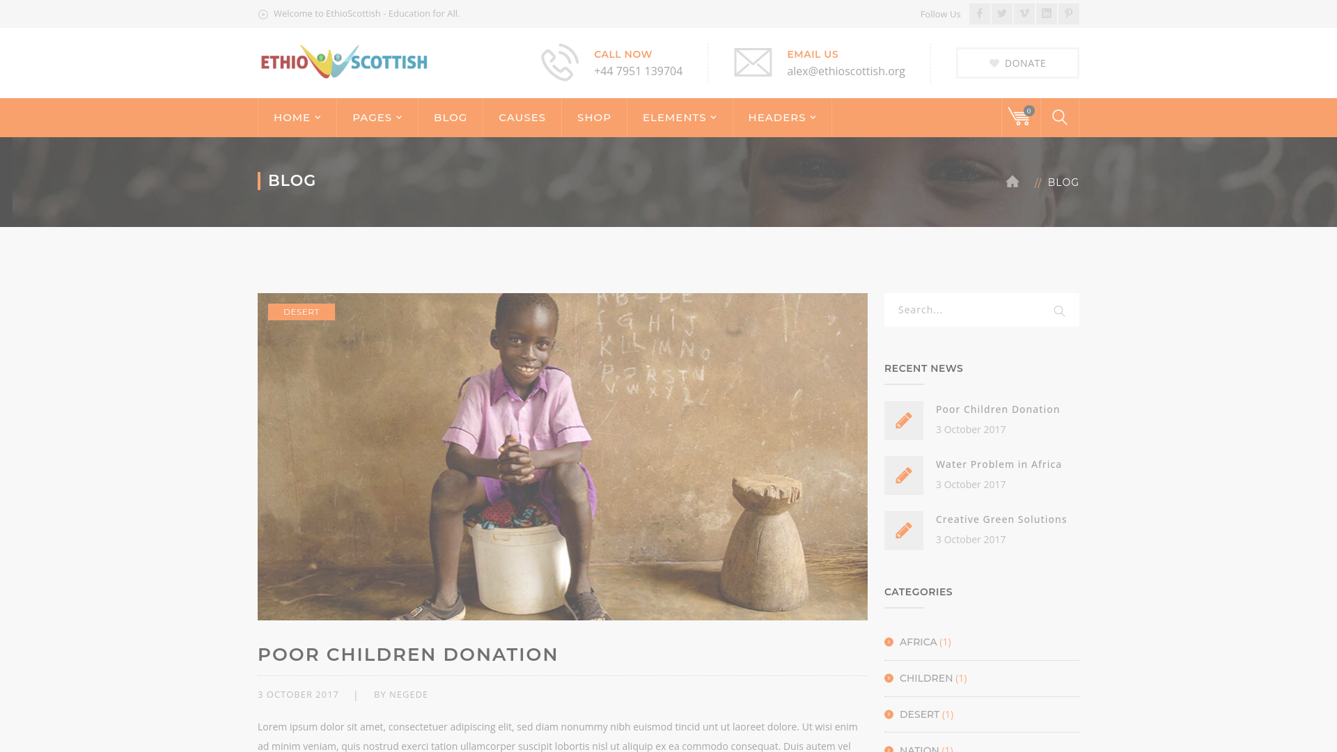 Website screenshot