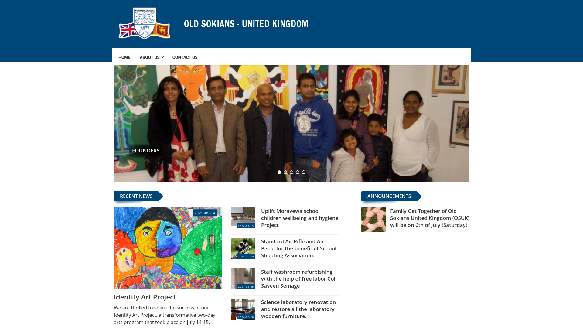 Website screenshot