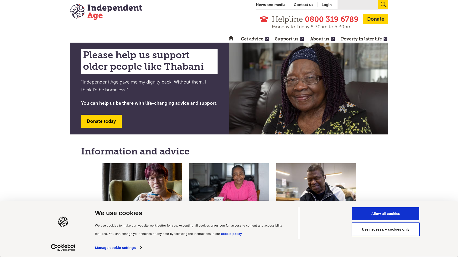 Website screenshot