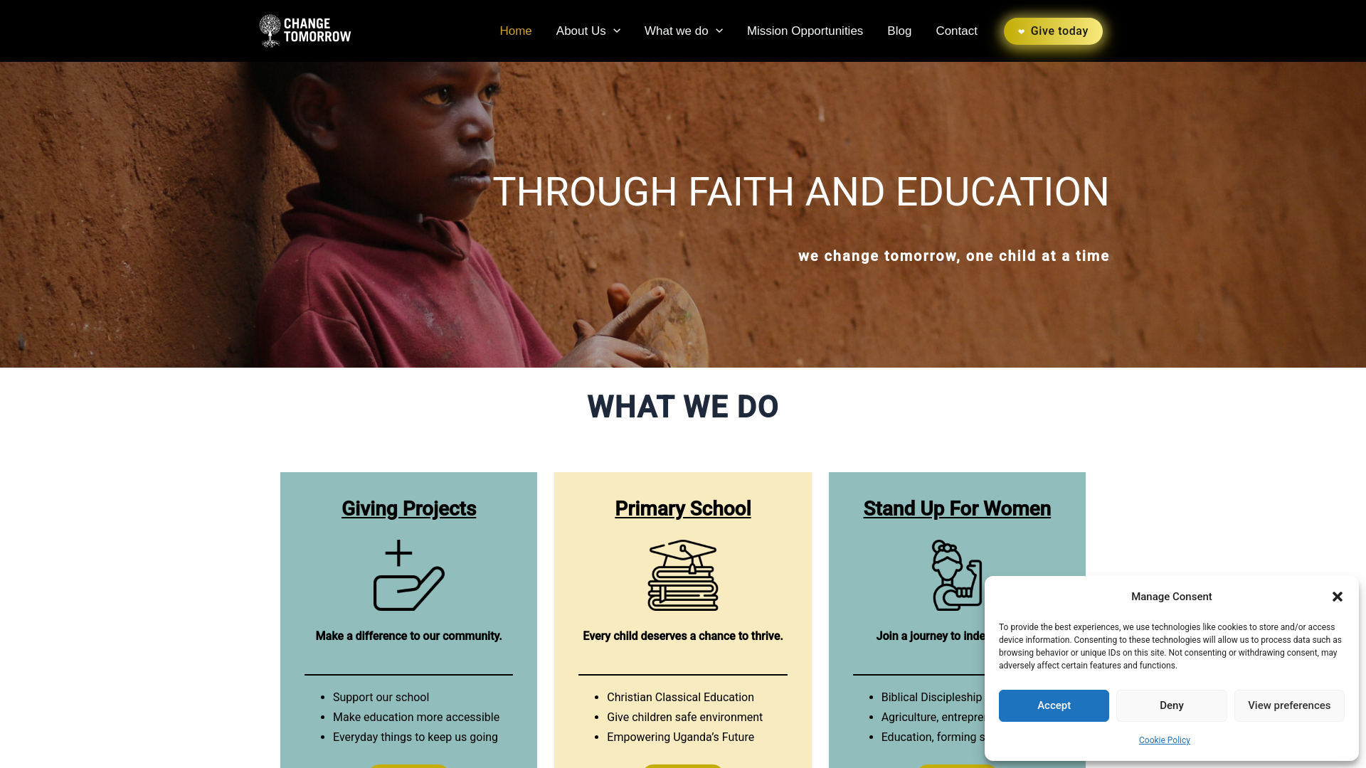 Website screenshot