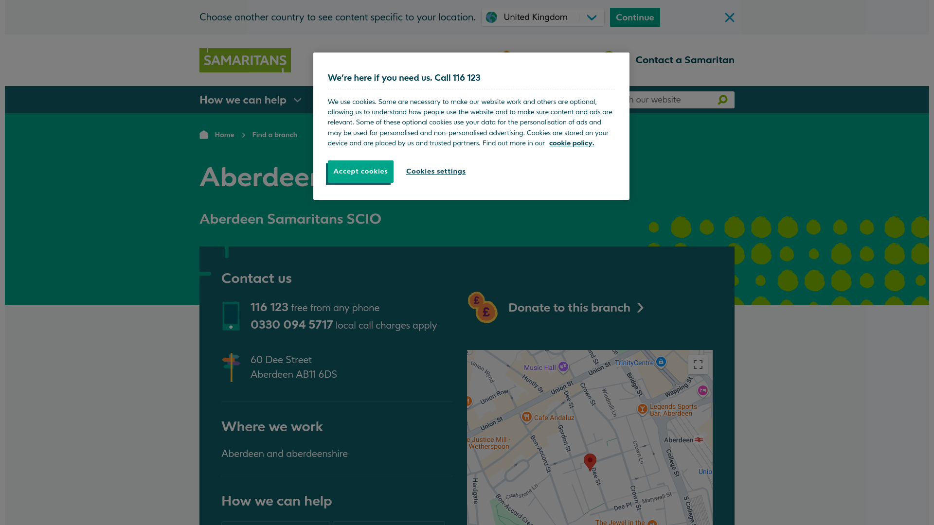 Website screenshot
