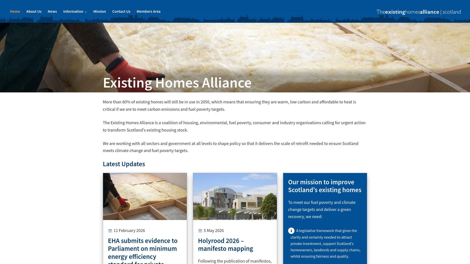 Website screenshot