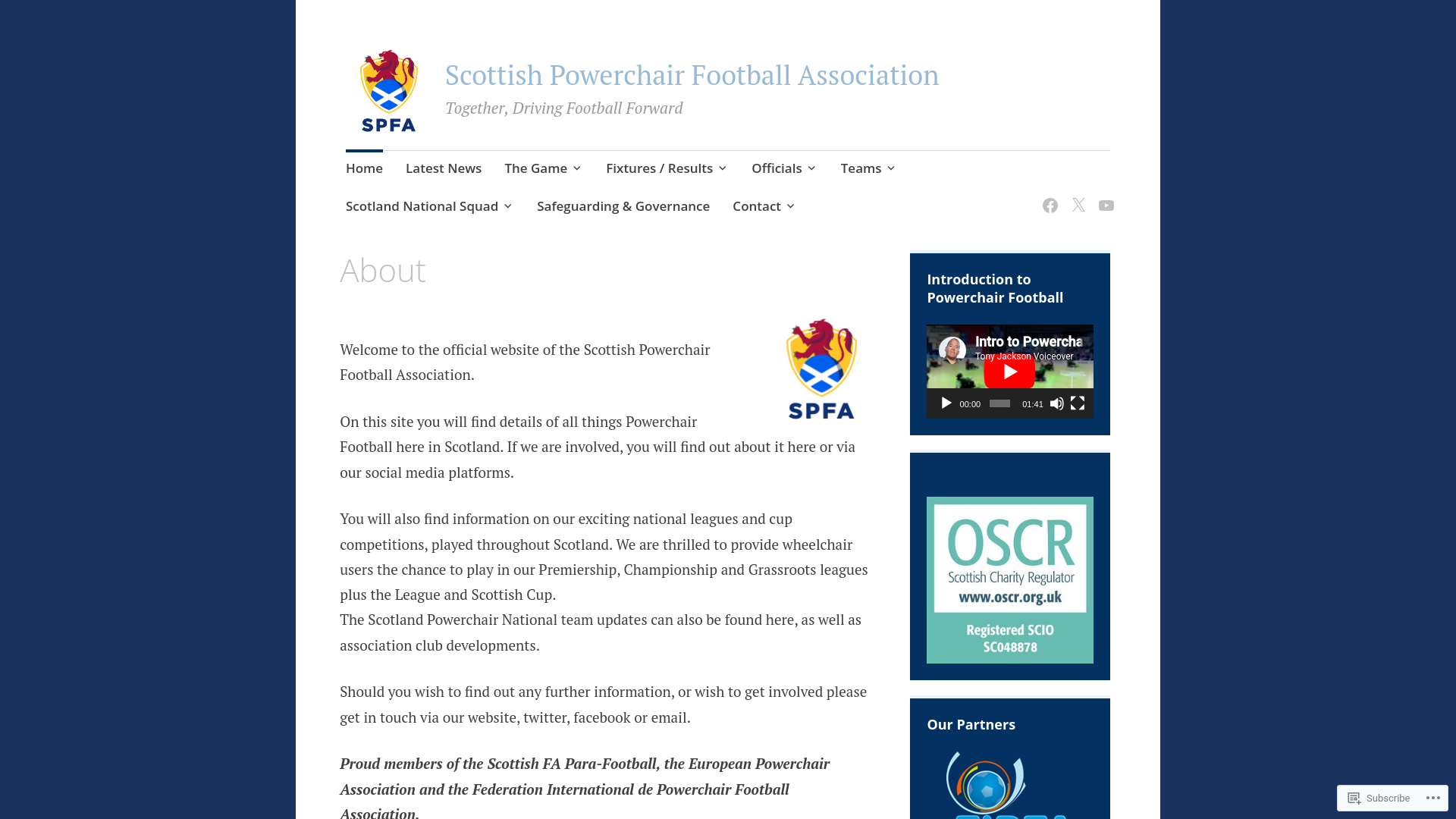 Website screenshot