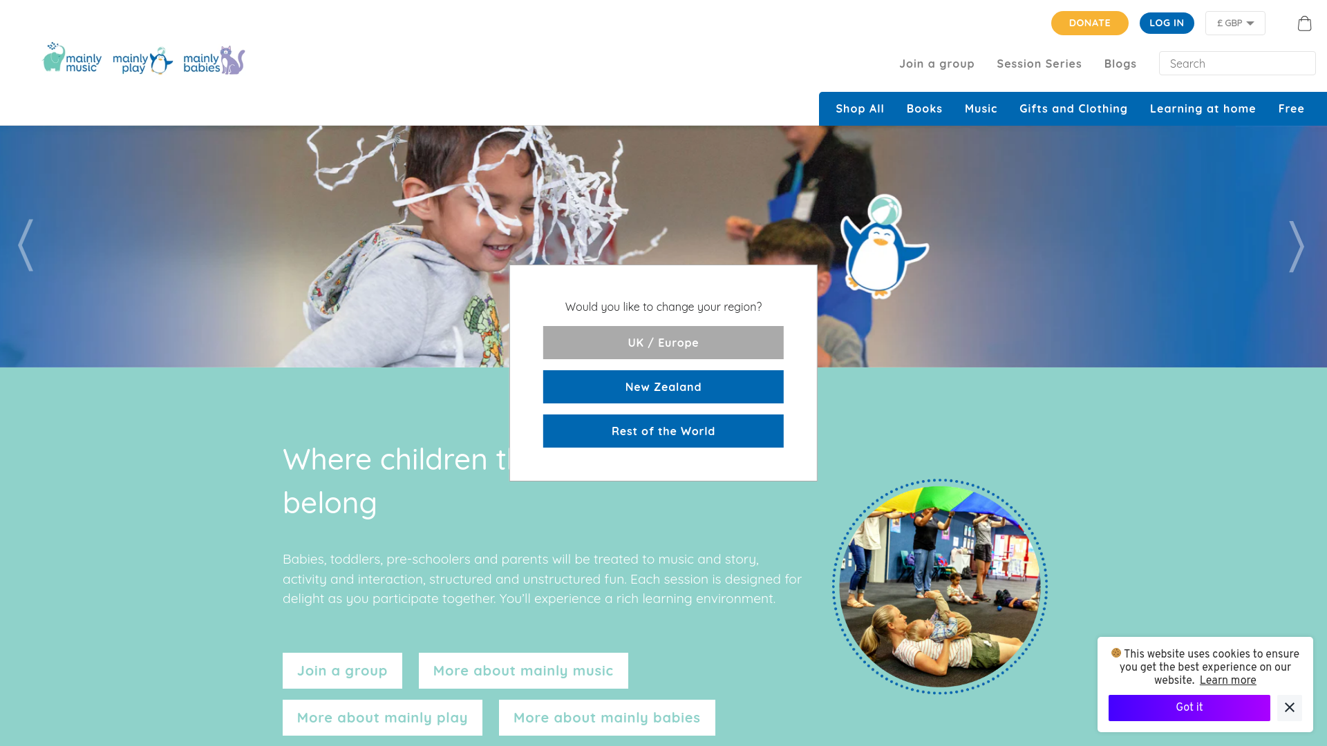 Website screenshot