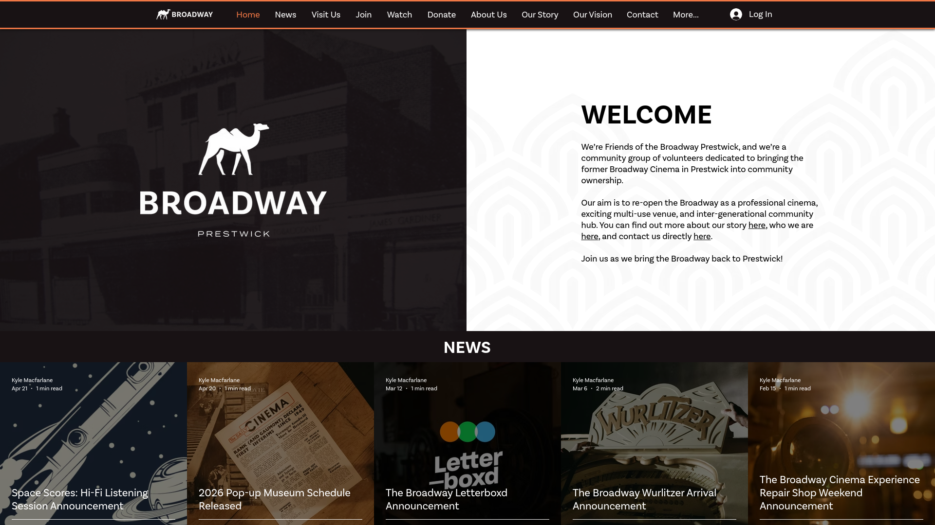 Website screenshot