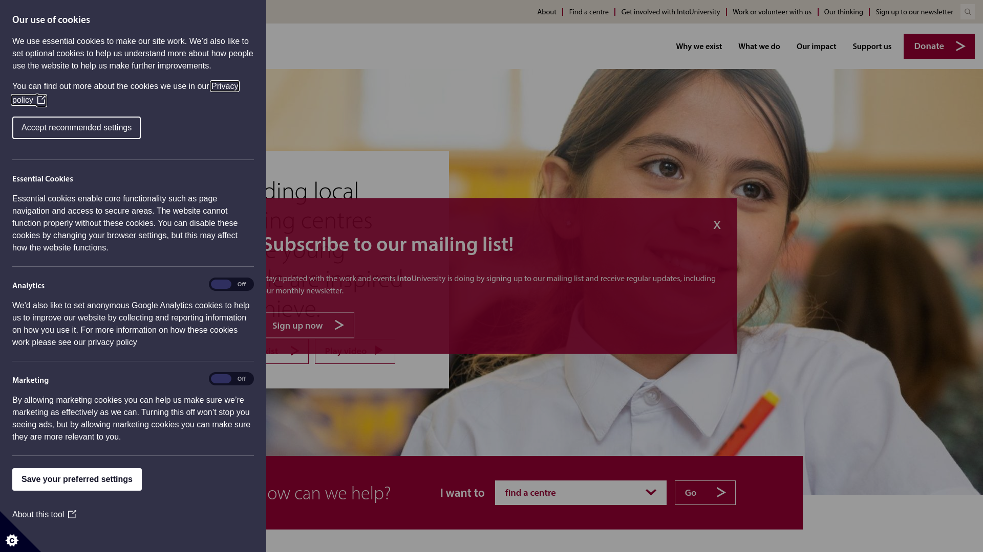 Website screenshot