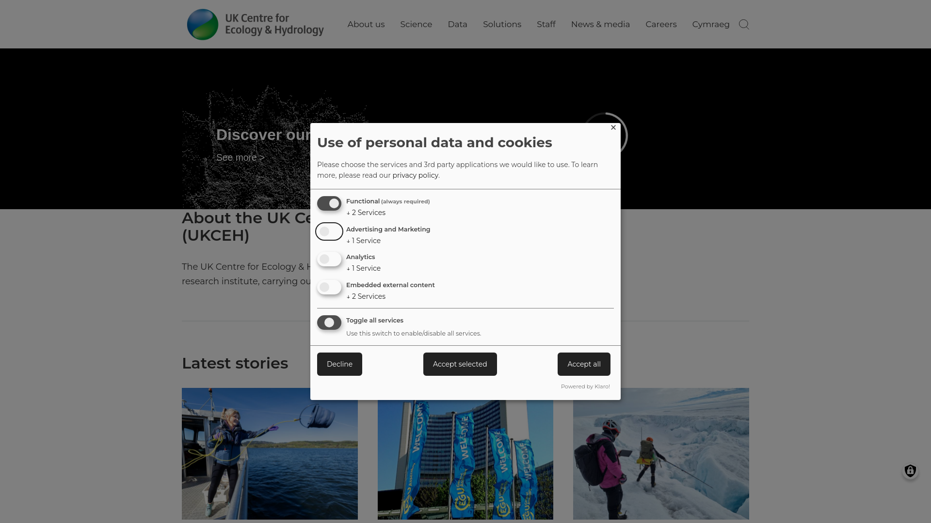 Website screenshot