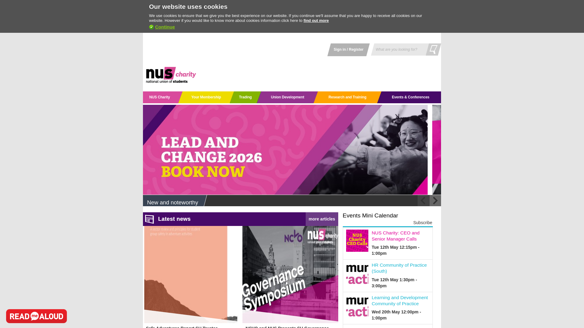 Website screenshot