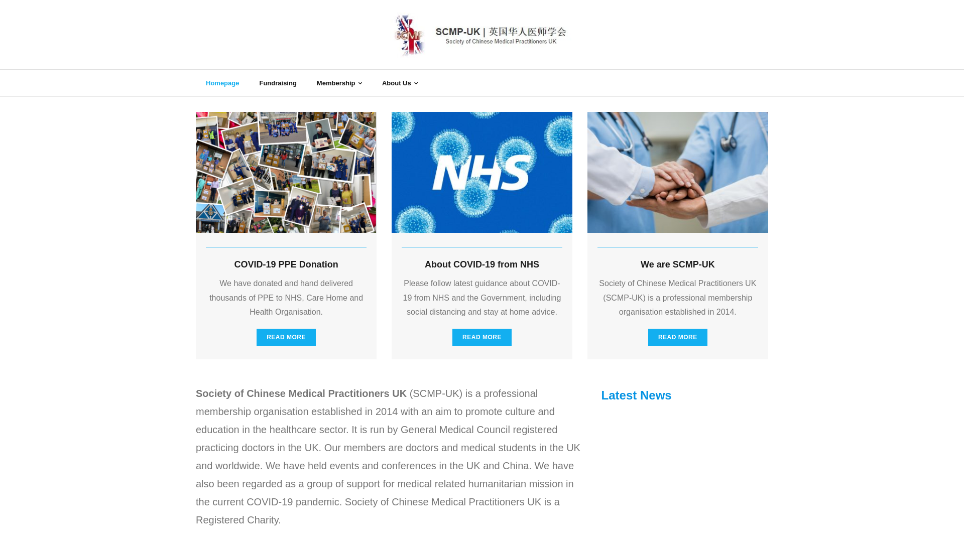 Website screenshot
