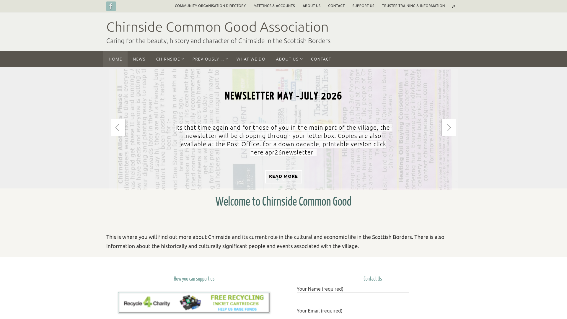 Website screenshot