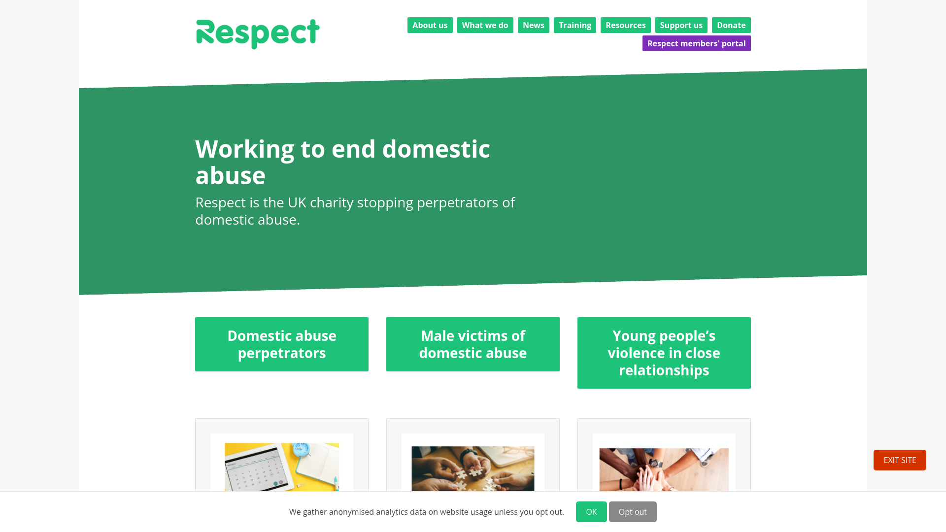 Website screenshot