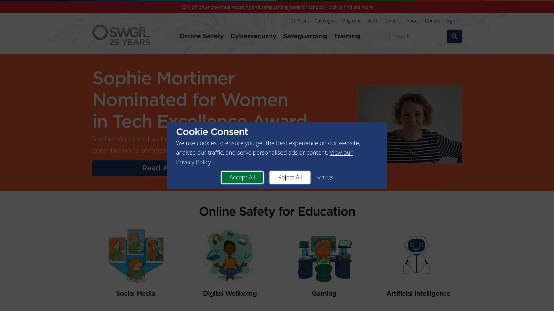 Website screenshot