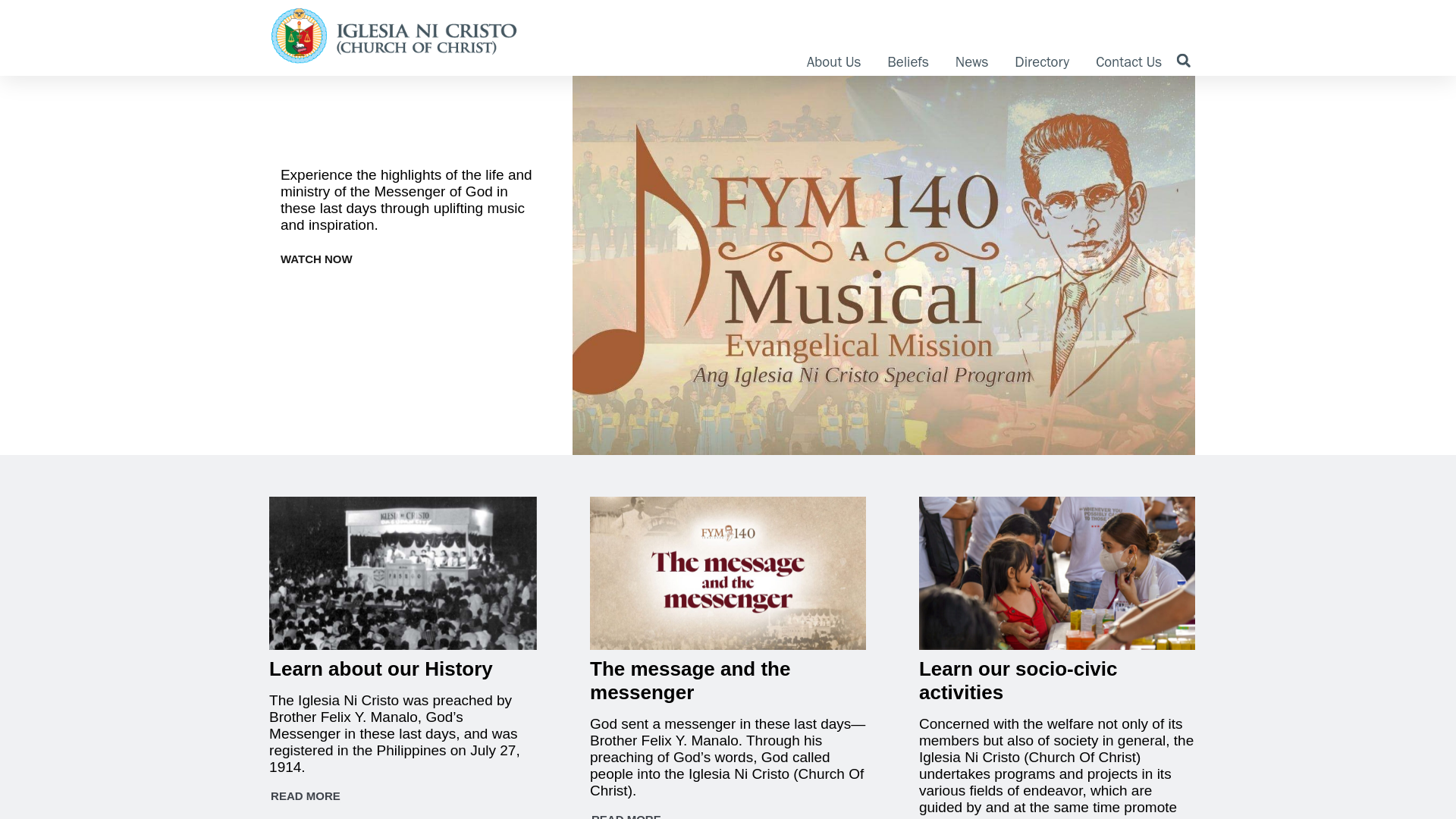 Website screenshot