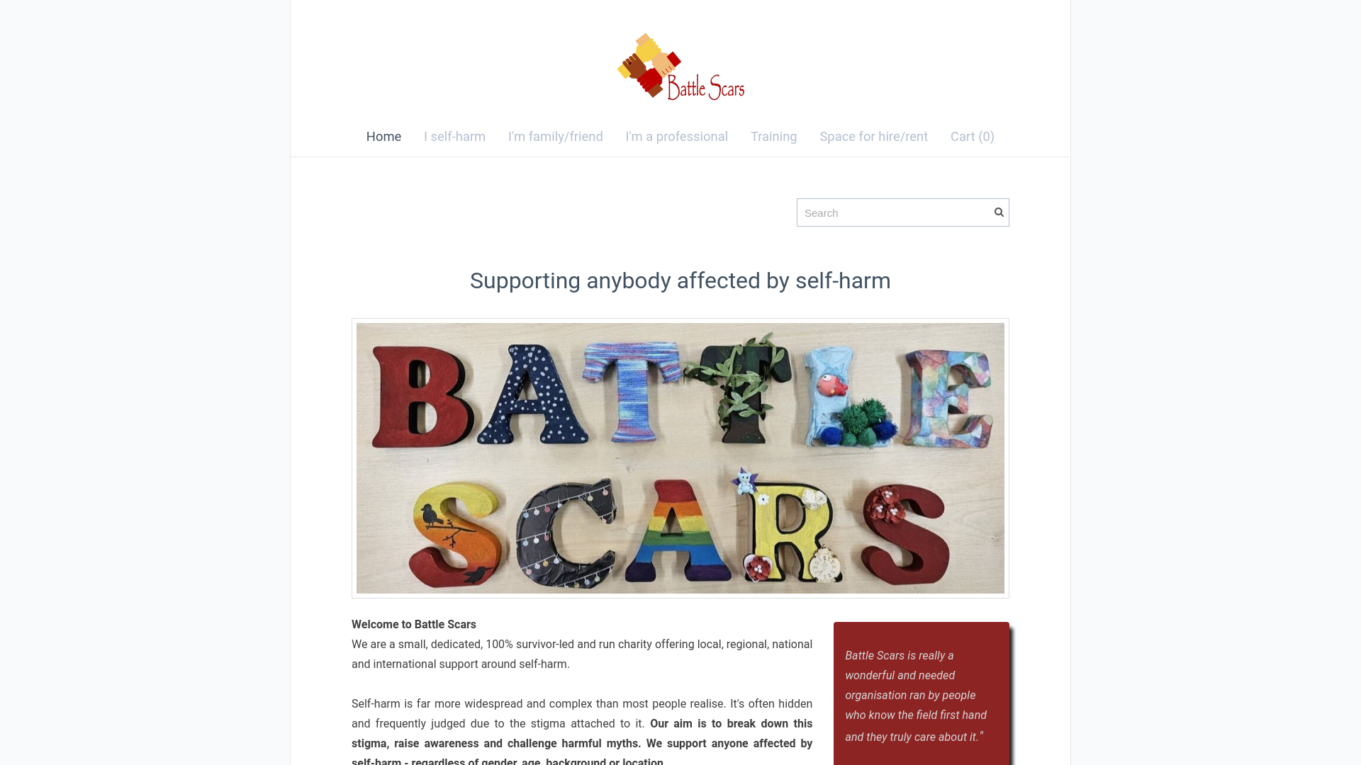 Website screenshot