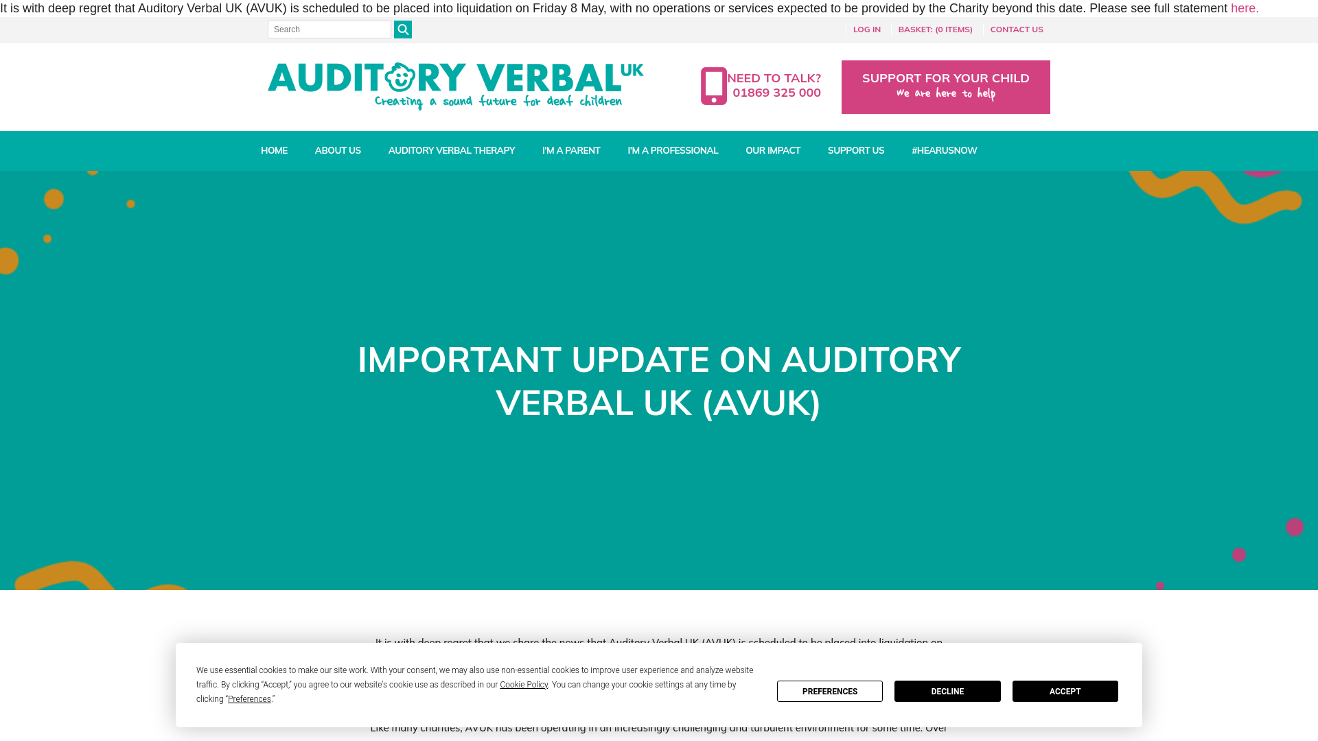 Website screenshot