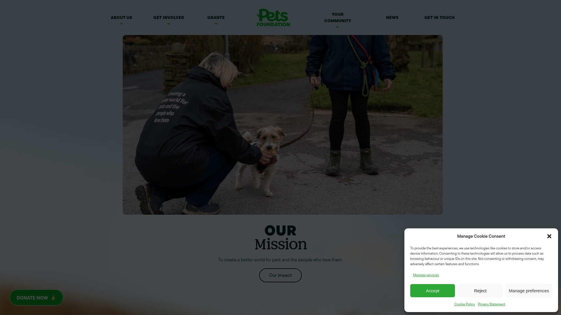 Website screenshot