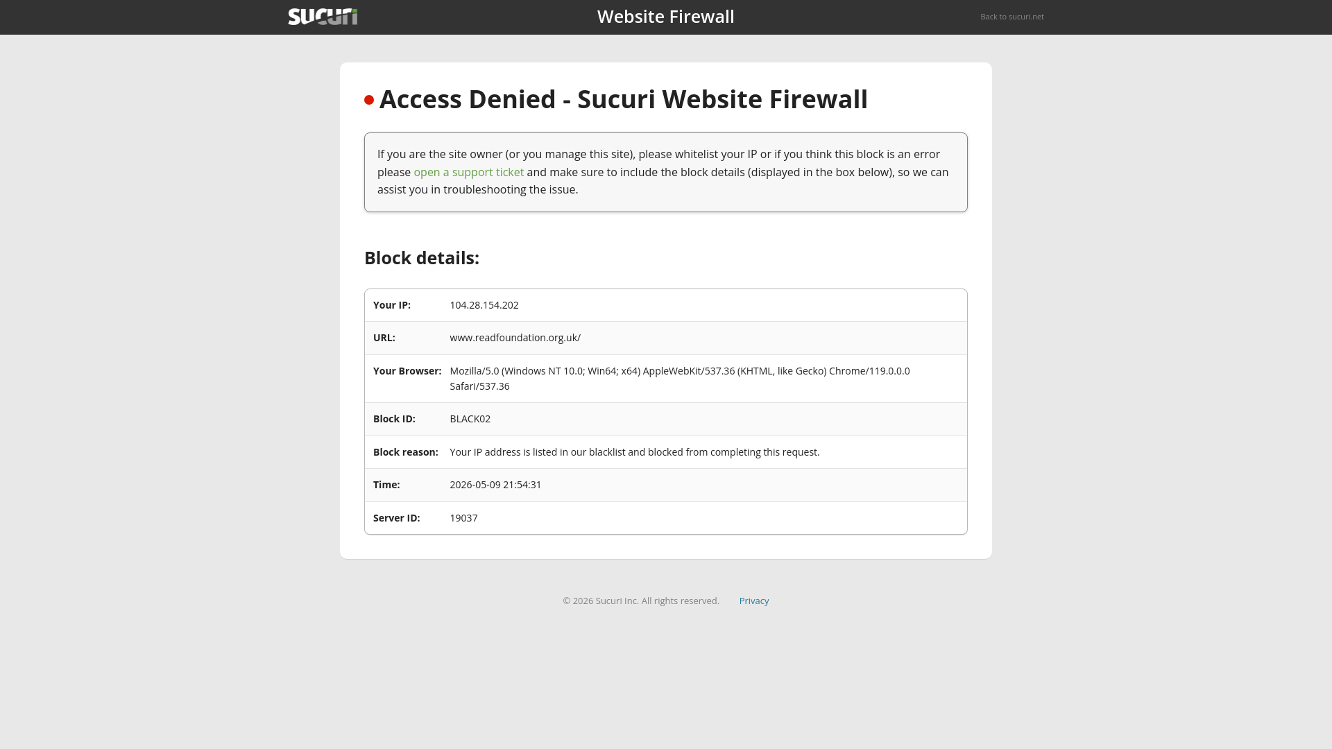 Website screenshot