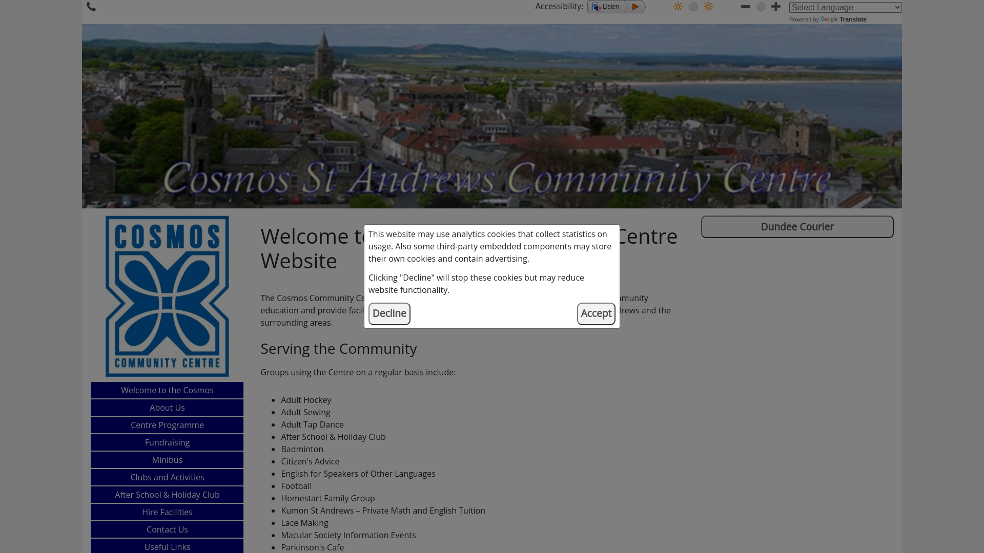 Website screenshot