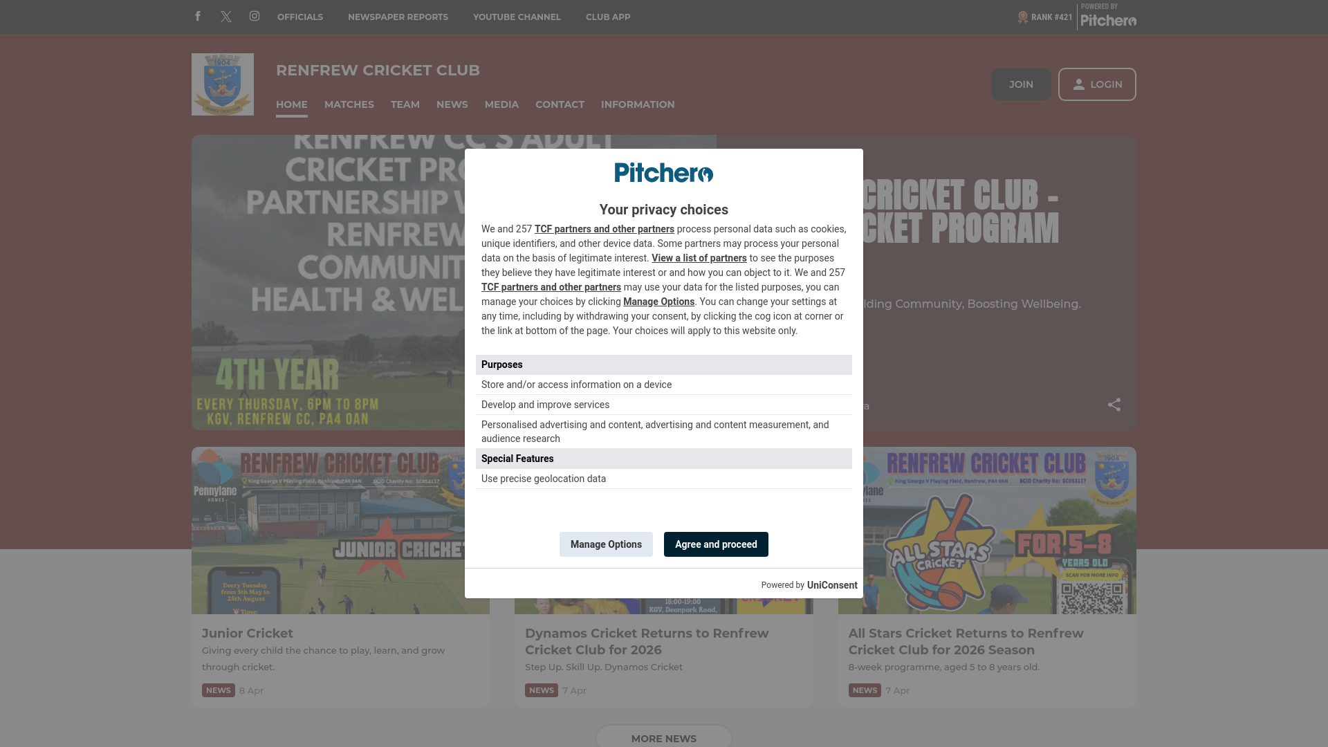 Website screenshot